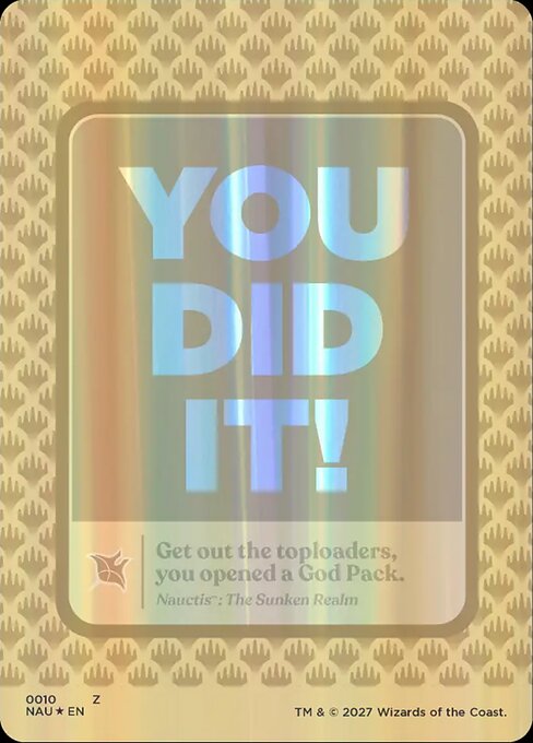 God Pack Celebration Card